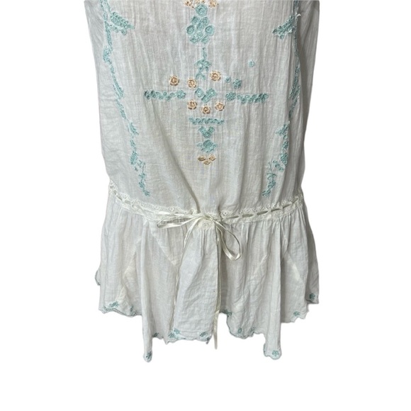 Free People Semi Sheer Floral Embroidered Baby Doll Tunic - Picture 7 of 11